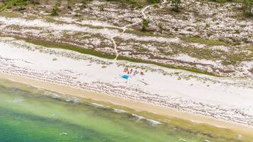 Sun loungers, beach towels