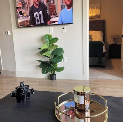 2-bedroom apartment in Grand Prairie with WiFi, fitness room, AC