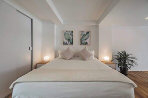 1 室のベッドルーム、アイロン / アイロン台、WiFi、ベッドシーツ