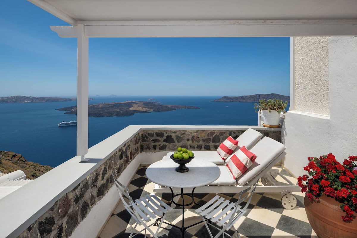 Selini Studio with Caldera View | Terrace/patio