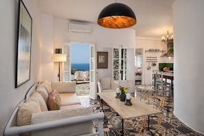 Sunset Apartment with Caldera View | Coin séjour