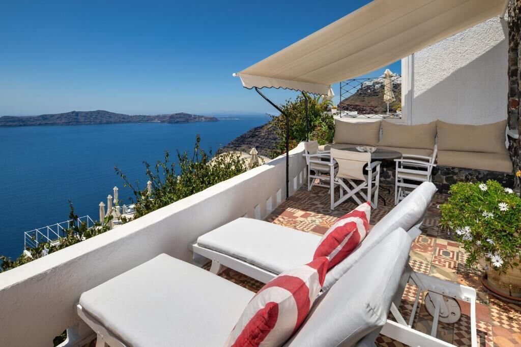 Sunset Apartment with Caldera View | Terrace/patio