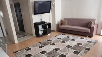 Apartment, Balkon, Strandblick | Wohnbereich