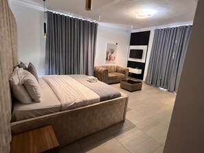 Luxury Apartment | Living area - Ace Apartment (Lagos)