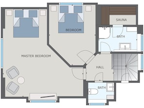 Casa | Planta do andar