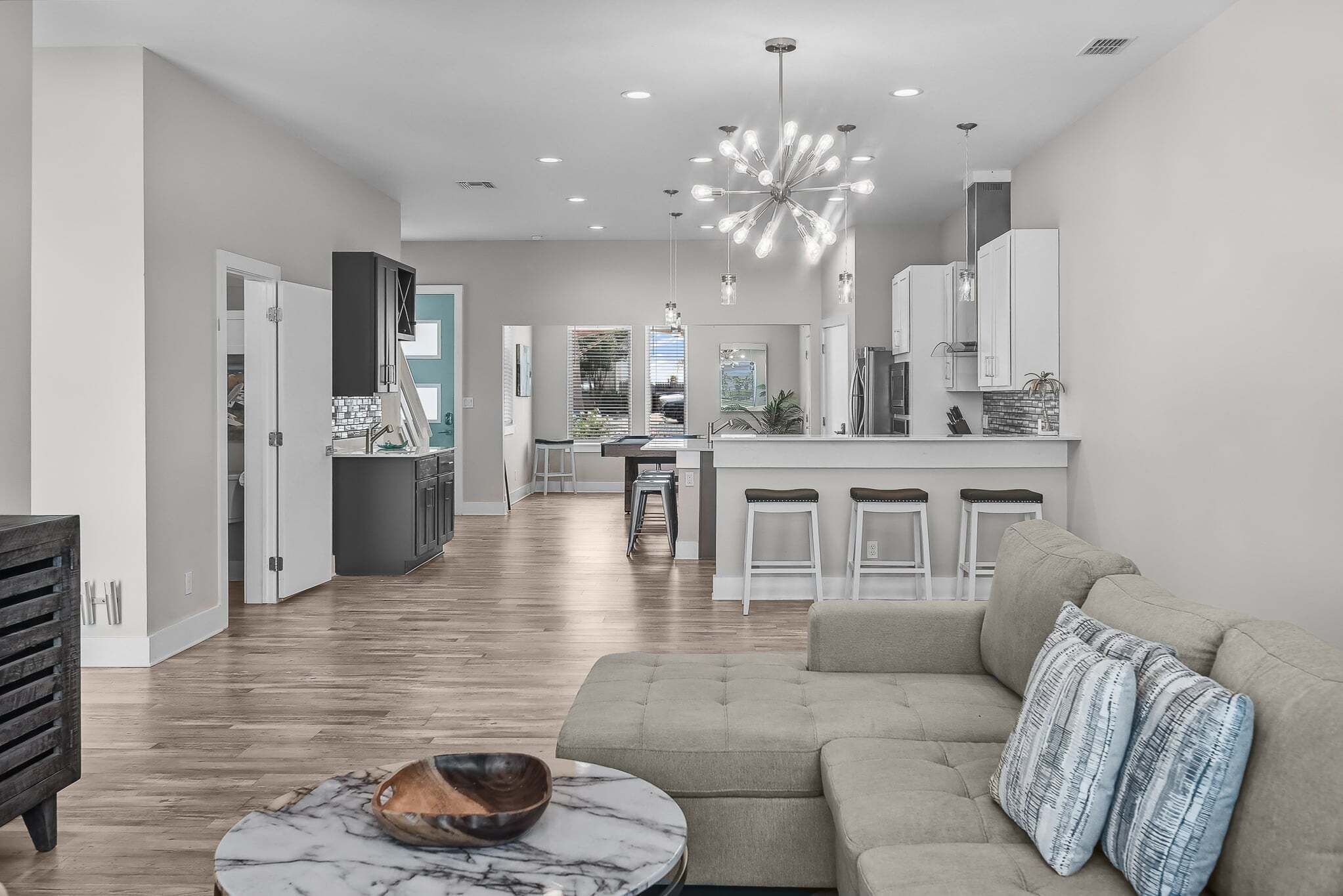 House, Multiple Beds, Pool Access (Cabana Cove Retreat Unit C) | Living area | 42-inch flat-screen TV with digital channels