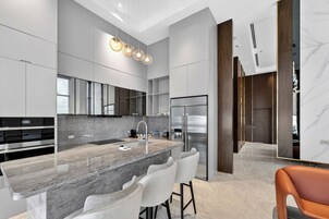 Luxury Penthouse, City View | Private kitchen | Coffee/tea maker