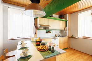 Microwave, oven, stovetop, dishwasher