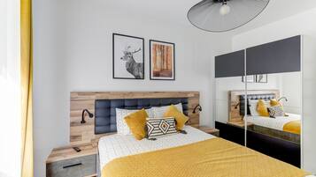 2 chambres, fer et planche Ă repasser, Wi-Fi gratuit, draps fournis