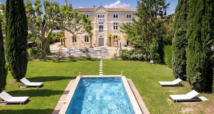 18th century chateau with swimming pool