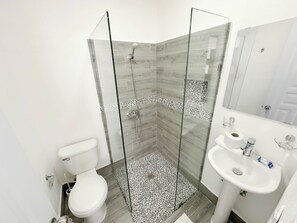 Towels, soap, toilet paper