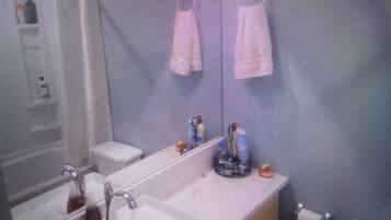 Towels, soap, toilet paper