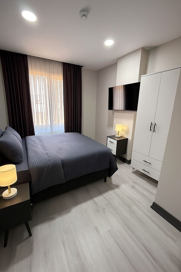 In-room safe, blackout curtains, soundproofing, iron/ironing board