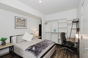 2 dormitorios, cuna de viaje, wifi gratis y ropa de cama