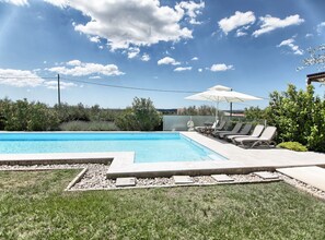 Een verwarmd zwembad