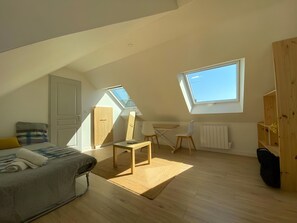 Appartement | 1 slaapkamer, een laptopwerkplek, een strijkplank/strijkijzer