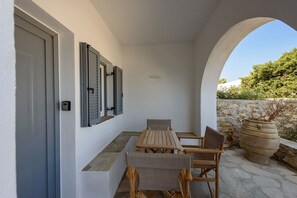 Estúdio superluxo, vista para o mar | Terraço/pátio