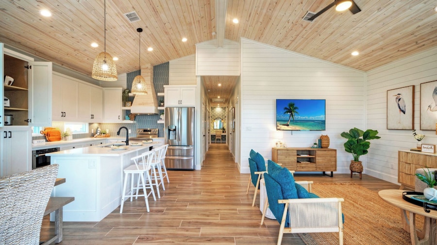 Pool, Firepit + Golf Cart Zone + Near Beach Looney Dunes by Avantstay