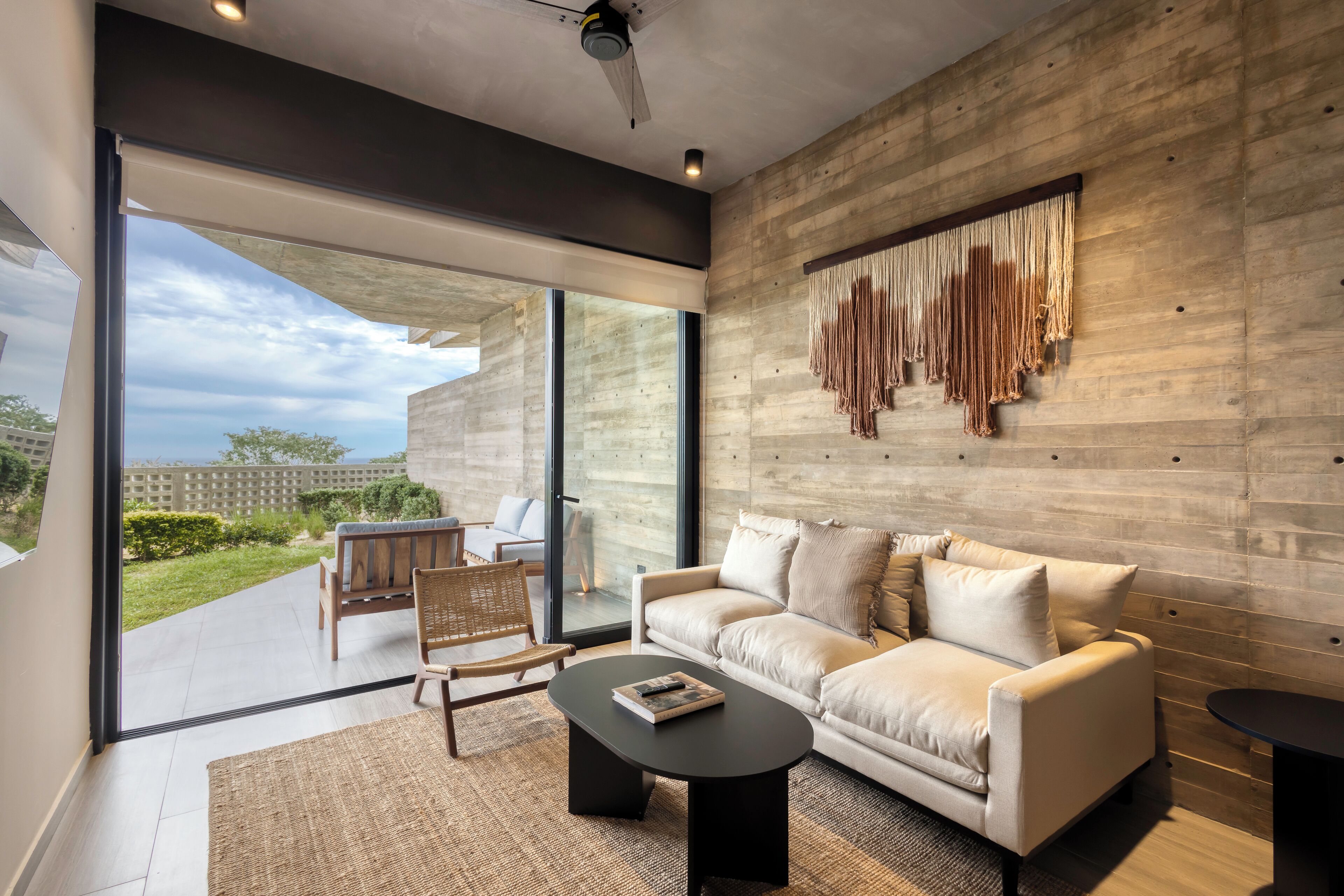 Luxury-Apartment, 1 Schlafzimmer, Terrasse | Wohnzimmer