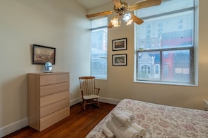 Desk, iron/ironing board, free WiFi, bed sheets