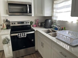 Microwave, oven, stovetop