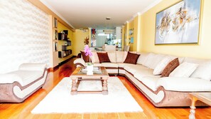 Smart TV, books, stereo