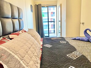 Comfort Apartment, City View | Blackout curtains, free WiFi