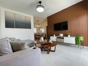 Living area - Escape in Las Terrenas Pool/Beach (Residencial Armonia Las Terrenas)
