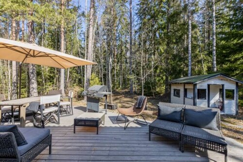 2 bedrooms + sauna + yard in nature