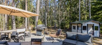 2 bedrooms + sauna + yard in nature