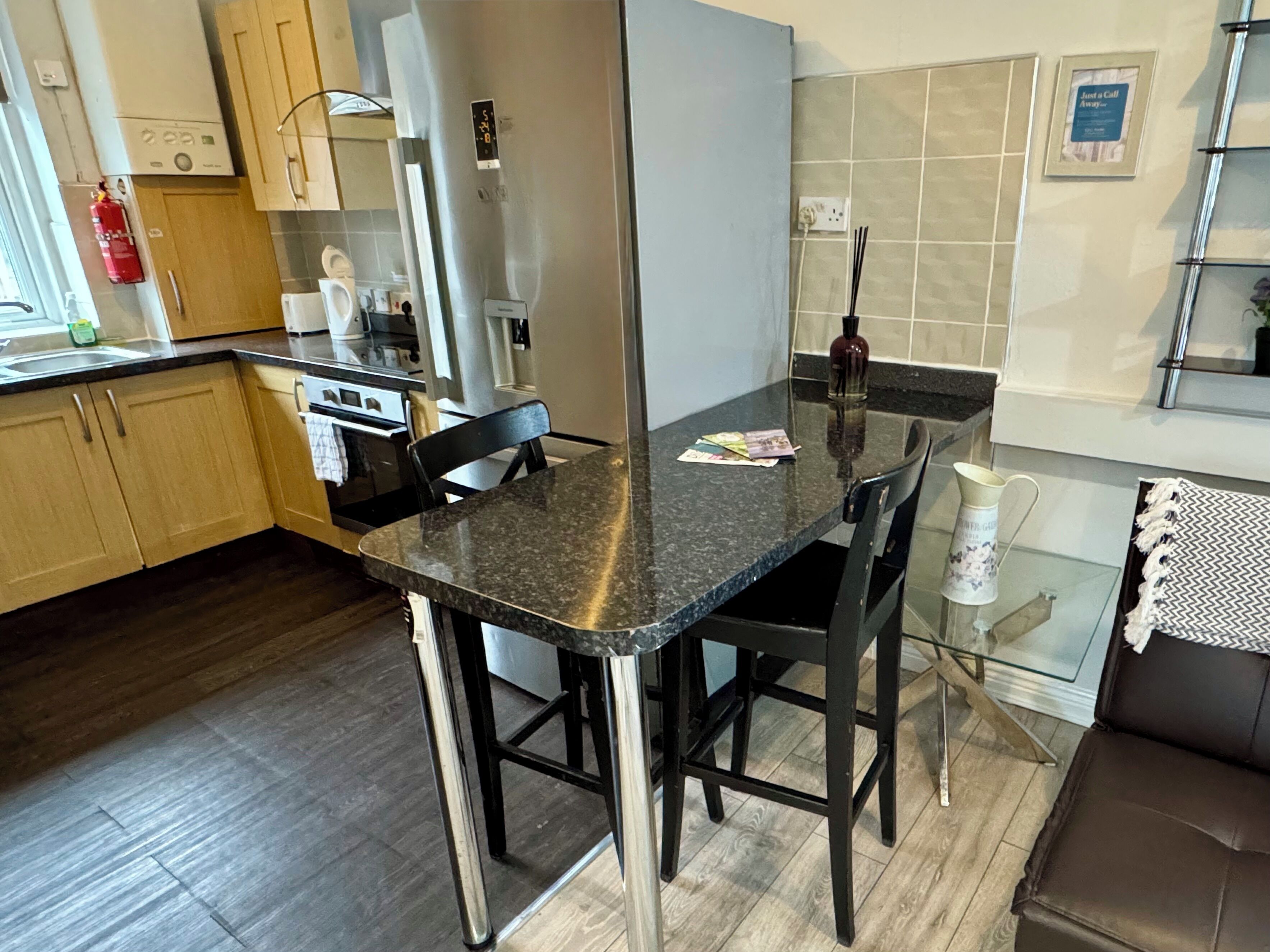 Microwave, oven, stovetop, dishwasher