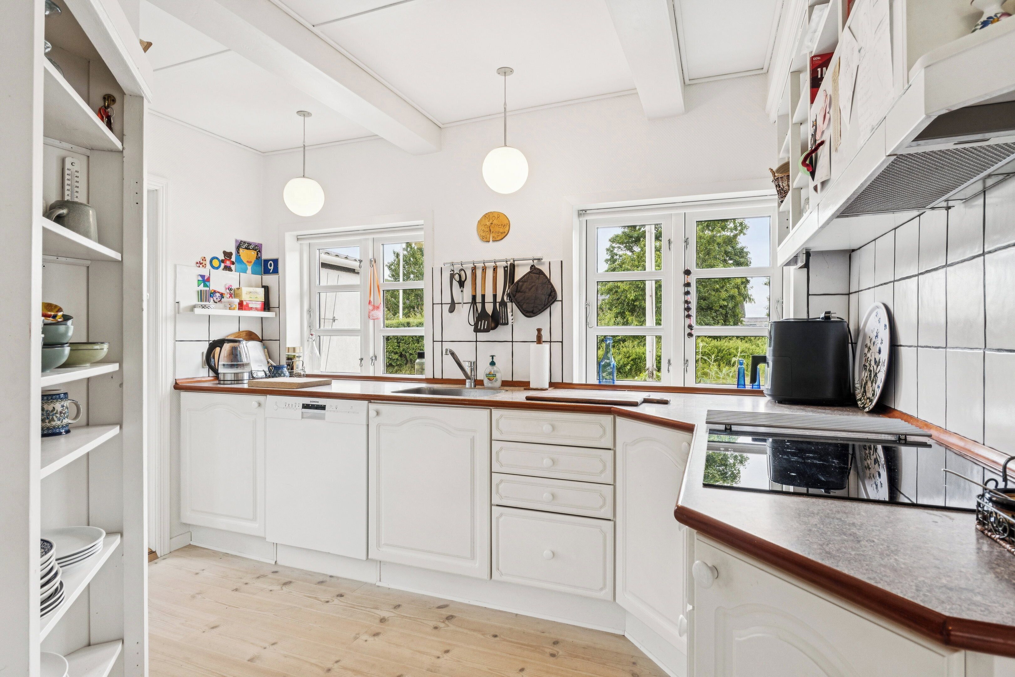 Fridge, oven, dishwasher, electric kettle