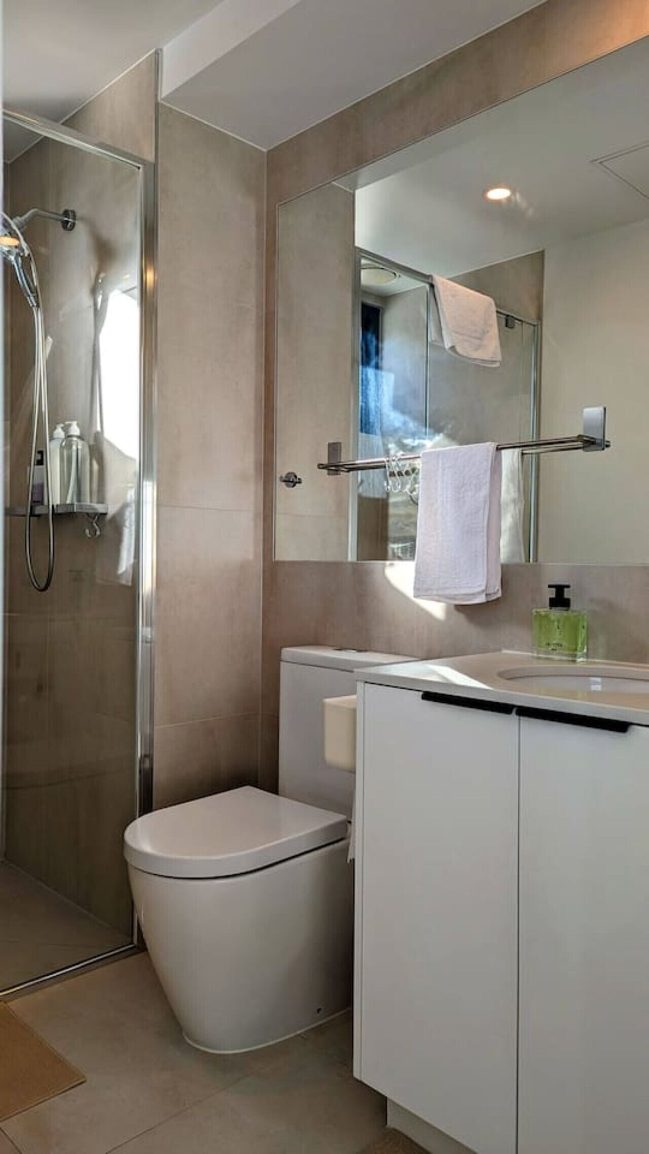 Hair dryer, towels