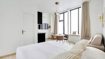 Apartamento | 1 quarto, espaço de trabalho para notebook