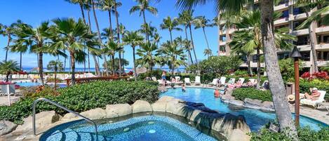 A heated pool
