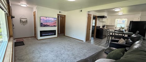 TV connectée, cheminée