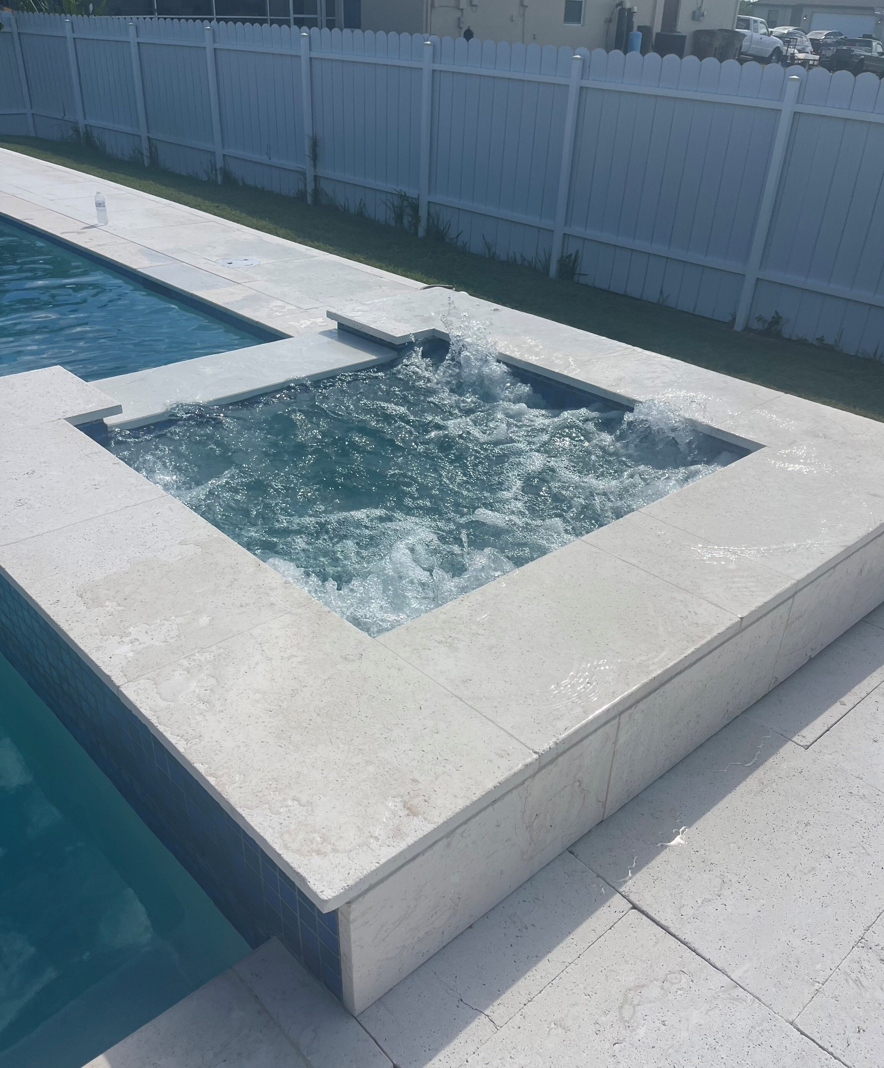 Piscine extérieure, piscine chauffée