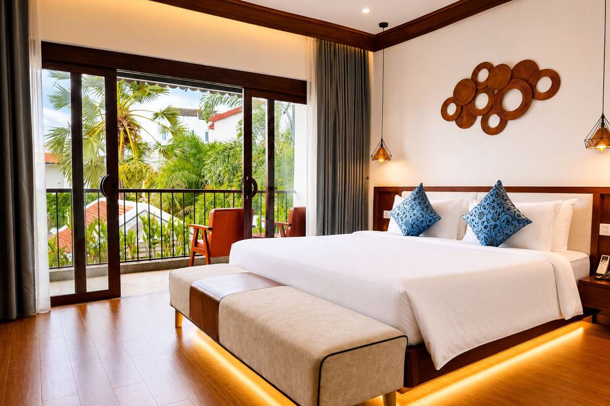 Suite estudio Signature, vistas a la piscina | Baño | Bañera y ducha independientes, secador de pelo, zapatillas y toallas