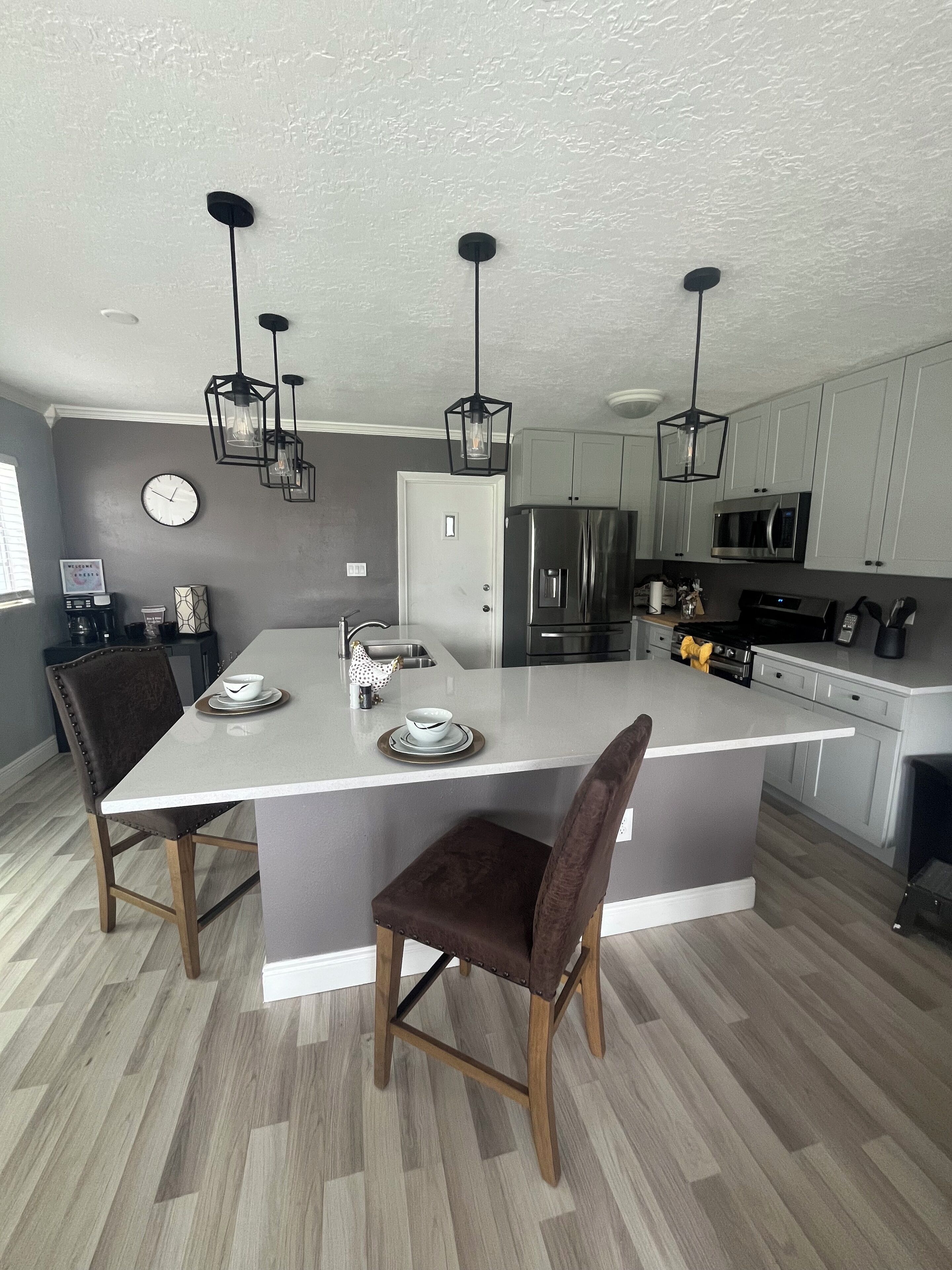 Microwave, oven, stovetop, dishwasher
