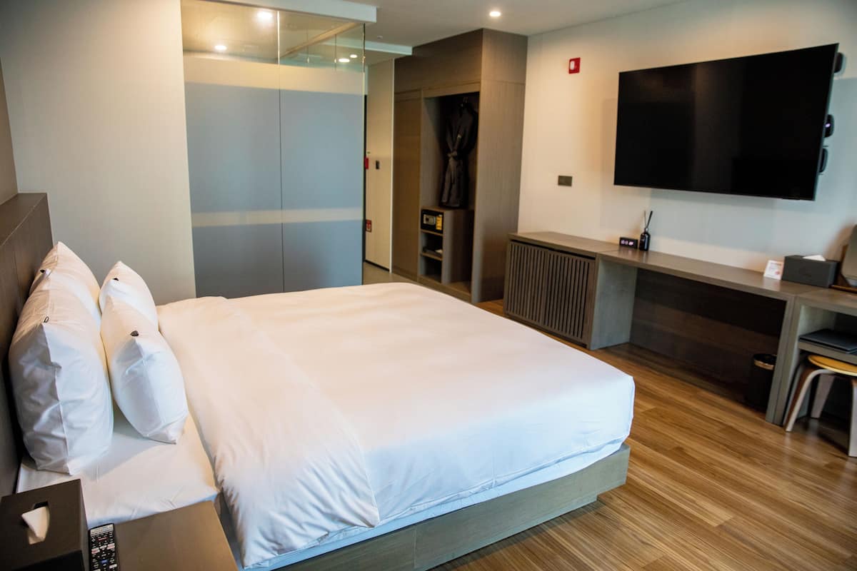 In-room safe, desk, blackout curtains, soundproofing
