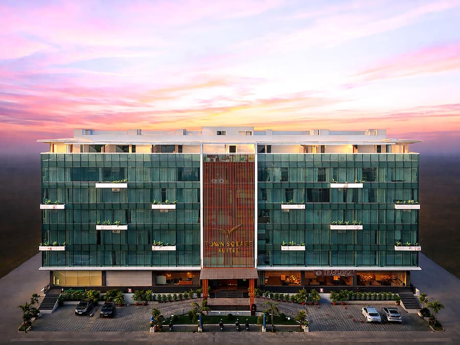 Fassade der Unterkunft