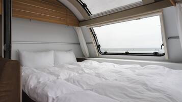 Luxury Double Room, Sea View | Down comforters, desk, laptop workspace, free WiFi