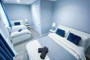 2 bedrooms, iron/ironing board, travel crib, WiFi