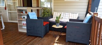 3-bedroom mobile home on the shores of Lake Biscarrosse