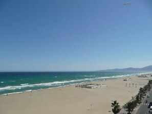 En la playa 