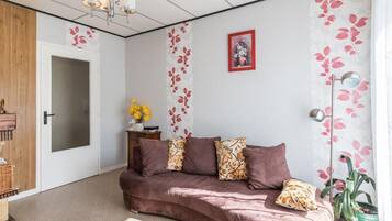 Televisie en een open haard