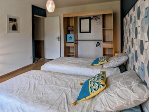 2 chambres, Wi-Fi gratuit, draps fournis