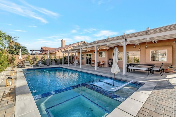 A heated pool