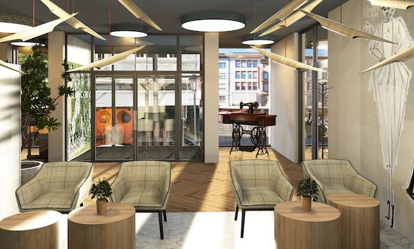 Zona de estar del vestíbulo