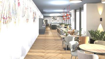 TĂ€gliches inbegriffenes FrĂŒhstĂŒcksbuffet